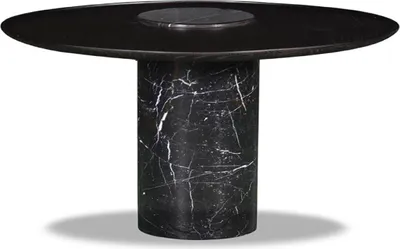 Produktbild von Casa Padrino Luxus Couchtisch Schwarz Ø 75 x H. 34 cm - Runder Marmor Wohnzimmertisch mit Furnier Tischplatte - Wohnzimmer Möbel - Luxus Möbel - Marmor Möbel - Luxus Einrichtung