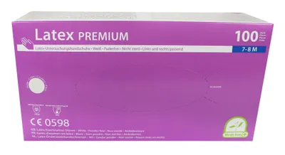 Produktbild von Papstar Handschuhe aus Latex Größe S