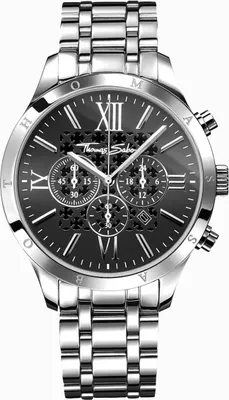 Produktbild von Thomas Sabo Rebel at Heart Herren Chronograph schwarz WA0015-201-203