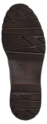 Produktbild von Tamaris Damen Stiefelette Chalsea unifarben Blockabsatz Vegan 1-25483-45, Größe:39 EU, Farbe:Braun