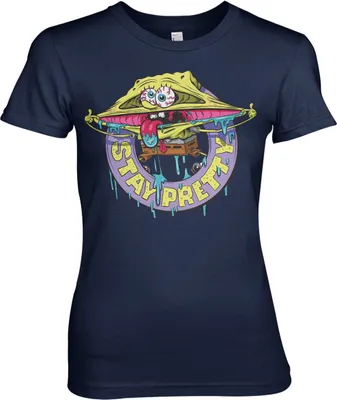 Produktbild von SpongeBob - Stay Pretty Girly Tee - Small - Navy