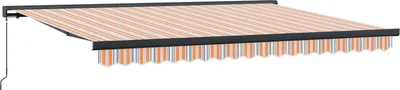 Produktbild von Einziehbare Markise Orange und Grau 400 x 300 cm
