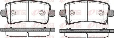 Produktbild von REMSA 1388.04 Bremsbeläge Satz Hinten Bremsklötze für OPEL INSIGNIA Caravan INSIGNIA INSIGNIA Stufenheck INSIGNIA A Country Tourer (G09) für CHEVROLET