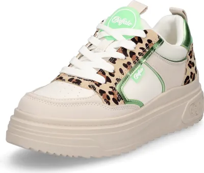 Produktbild von Buffalo Vectra Low - Cream / Grün / Leo Kunstleder : 39 : Normal Größe: 39 Weite: Normal