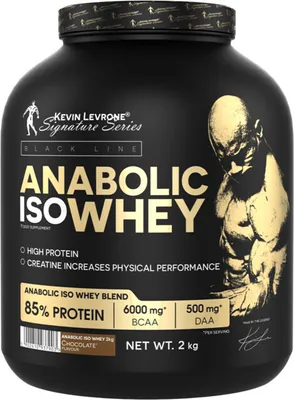 Obrázok produktu pre Kevin Levrone Anabolic Iso Whey 2000 g vanilka / Srvátkové izoláty / Kvalitný proteínový izolát vytvorený v spolupráci s Kevinom Levronom