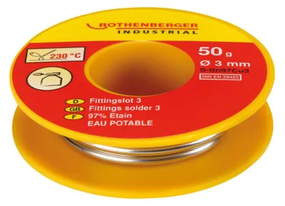 Obrázok produktu pre Pájací materiál na tvarovky L-SN 3 mm DIN 1707 50 g