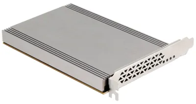 Produktbild von DeLOCK PCI Express x16 Karte zu 4 x intern NVMe M.2 Key M mit Kühlkörper - Bifurcation (LxB: 145 x 111 mm), PCIe, M.2, PCIe 4.0, Schwarz, Metallisch, Windows Server 2019, 95 mm