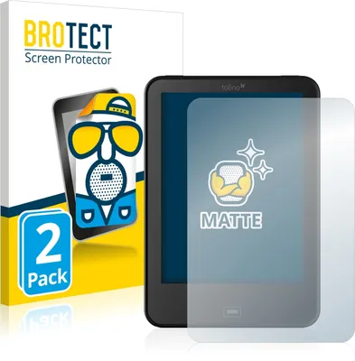 Produktbild von 2x BROTECT Schutzfolie für Tolino Vision 3 HD Displayschutz Displayschutzfolie Folie Matt Entspiegelungsfolie