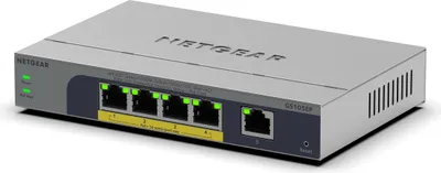 Image de NETGEAR GS105EP-100EUS Commutateur réseau 5 ports Gigabit PoE+ sans ventilateur