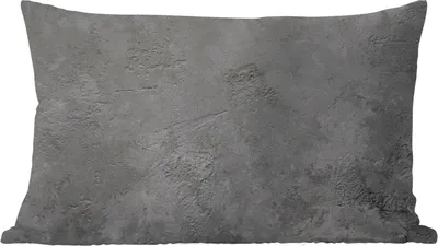 Produktbild von MuchoWow® Zierkissen Sofakissen Wohnzimmer Dekokissen 60x40 cm Beton - Strukturiert - Industriell - Schwarz - Grau - Kopfkissen - Polster mit Foto