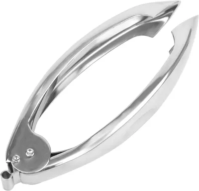 Produktbild von Erdbeerentkerner aus Edelstahl 304 mit Sicherheitsverschluss und ergonomischem Griff