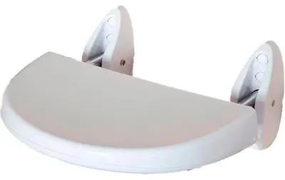 Immagine prodotto di Sedile da bagno pieghevole da parete, bianco, 36 x 40 cm