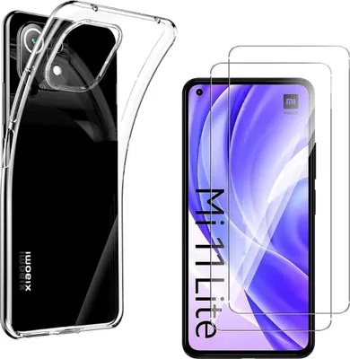 Image de Housse pour Xiaomi MI 11 LITE avec 2 protections d'écran en verre trempé Phonillico®