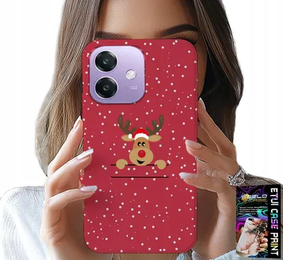 Produktbild von Hülle für Oppo A40 / A40M - Weihnachts-Rentier-Motiv + Schutzglas