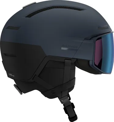Produktbild von SALOMON Driver Prime Sigma Photo Mips Skihelm mit integriertem Visier blau 56-59 cm