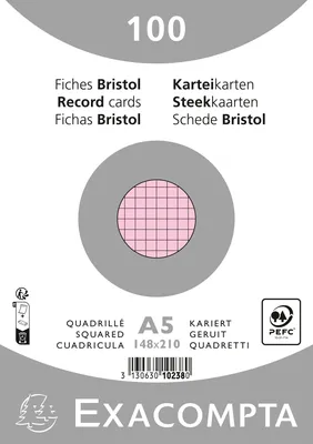 Image de Fiches quadrillées Din A5