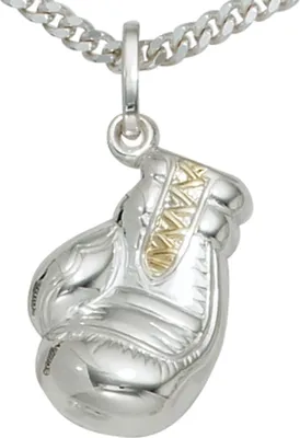Produktbild von JOBO Kinder Anhänger Boxhandschuh 925 Sterling Silber rhodiniert teilvergoldet