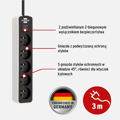 Immagine prodotto di Brennenstuhl Ecolor Socket 5 volte