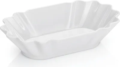 Produktbild von 36x Mehrweg Pommesschale 16,5 x 9,5 x 4 cm weiß, bruchsicher, Melamin