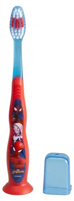 Produktbild von Tinokou, Ergonomische Kinderzahnbürste - Spiderman, Rot