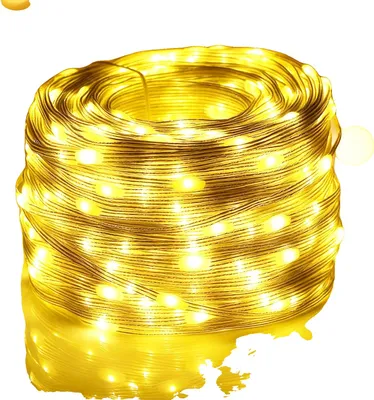 Obrázok produktu pre LED reťaz, vodotesná, viacero režimov, teplobiele svetlo, zástrčka EÚ, 50 m, 500 LED