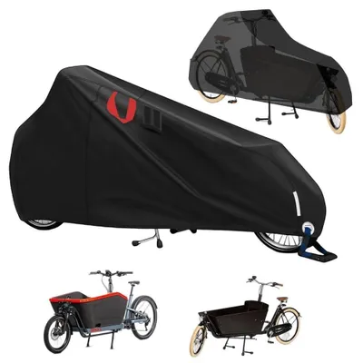 Image de Housse de protection imperméable pour tricycle, avec bandes réfléchissantes