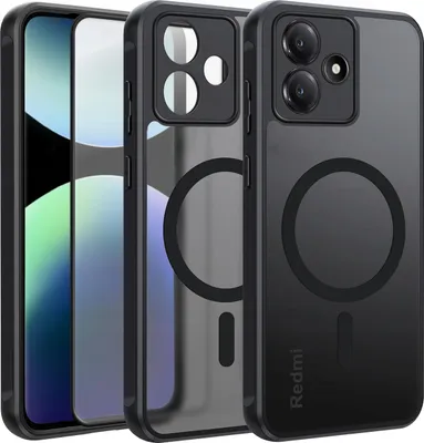 Zdjęcie produktu dla Etui do Xiaomi Redmi Note 14 5G do MagSafe MATT CASE WZMACNIANE Szkło 5D