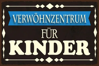 Produktbild von vianmo Holzschild 20x30 cm Verwöhnzentrum für Kinder