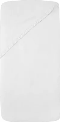 Produktbild von Witlof For Kids Ruffle Tuck-Inn Bettlaken - 60 x 120 cm - Weiß | Babybettwäsche