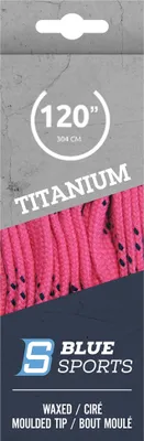 Produktbild von BLUE SPORTS Titanium Pro Schnürsenkel gewachst, Farbe:pnk, Größe:120'/304cm