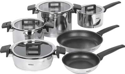 Zdjęcie produktu dla WOLL NCSET002, Czarny, Stal nierdzewna, Stal nierdzewna, Czarny, 10 szt.