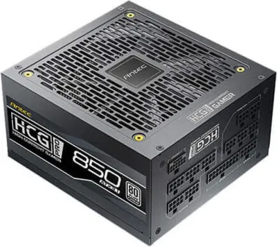 Produktbild von Antec HIGH CURRENT GAMER HCG850 PRO Platinum ATX 3.1, 850 W, 100 - 240 V, 50/60 Hz, 11 - 5.5 A, Aktiv, 100 W