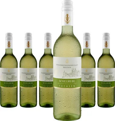 Produktbild von 6 x WG Meissen Scheurebe Sachsen trocken QBA