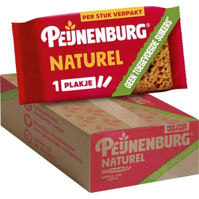Zdjęcie produktu dla Peijnenburg Packed Sneetjes Tort śniadaniowy Zero% 80 sztuk, 2240 g