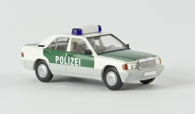 Produktbild von Brekina 13207 -  1/87 Mb 190 E "Polizei" Von Starmada - Neu