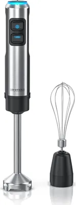 Produktbild von Arendo 1200W TURBO Stabmixer Edelstahl, Mixer, Mixstab, Pürierstab, Quirl, silber/schwarz