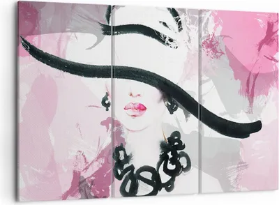 Produktbild von Bild auf Leinwand - Leinwandbild - Frau Abstraktion - 105x70cm - Wand Bild - Wanddeko - Wandbilder - Leinwanddruck - Bilder - Kunstdruck - Wanddekoration - Leinwand bilder - Wandkunst - CE105x70-3690