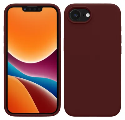 Produktbild von kwmobile Handyhülle für Apple iPhone 17e / iPhone 16e Hülle - Case Silikon - Kabelloses Laden - Schutzhülle Cover in Bordeaux Violett