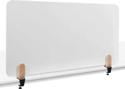 Produktbild von Legamaster ELEMENTS Tischtrennwand Whiteboard 60x120cm Klammern, Schreibtisch-Trennwand, Weiß, 1200 x 11 mm, Stahl, Klemme, 4,8 cm