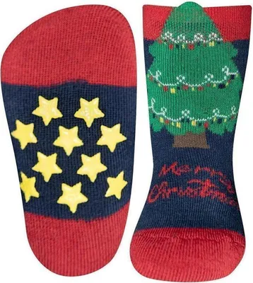 Produktbild von Ewers Stoppersocken Weihnachten Tannenbaum Merry Christmas 18-19