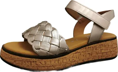 Produktbild von Gabor (0) Keilsandaletten Damen 32303234343135 Gold 38 1/2 EU