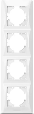 Immagine prodotto di VIDEX BINERA Telaio a 4 ingressi verticale bianco IP20