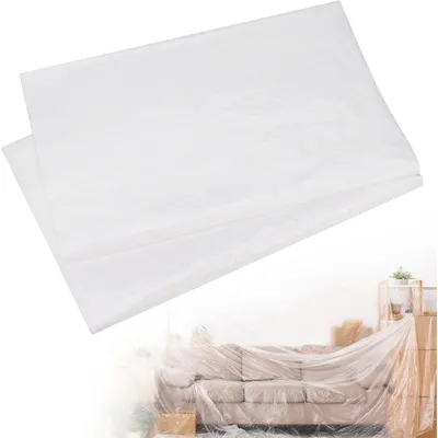 Produktbild von Abdeckfolie Maler 2er Set 4x5m Transparente PE Baufolie für Malerarbeiten & Renovierung