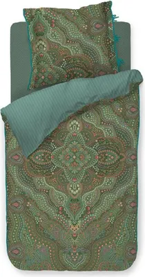 Produktbild von Pip Studio Bettwäsche-Garnitur Alfombra Farbe Green Größe 155x220+80x80