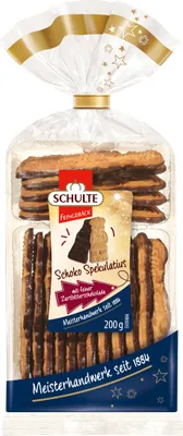 Zdjęcie produktu dla Czekolada speculoos z delikatną ciemną czekoladą Schulte 200g
