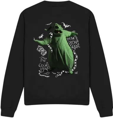 Obrázek produktu pro The Nightmare Before Christmas - "I'm Oogie Boogie" Sweatshirt für Herren/Damen Uni TV4241 (S) (Schwarz)