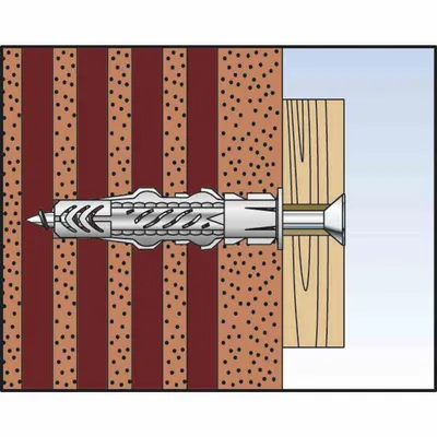 Image de Fischer 77869 vis d'ancrage / cheville murale 100 pc(s) 50 mm