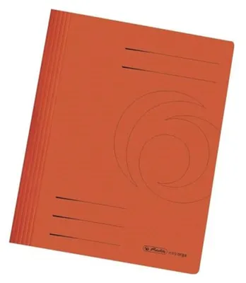 Image de Classeurs Herlitz A4 en carton, pliés, de couleur orange vif, lot de 25