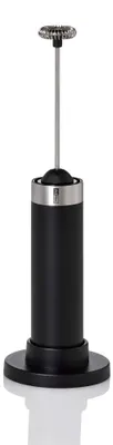Produktbild von AdHoc Milch- / Saucenschäumer Rapid, inkl. 3 Batterien, mit Ständer, Kunststoff/Edelstahl, D: 3,2 cm, H: 20 cm, mit Ständer D: 6,5 cm, H: 21,5 cm