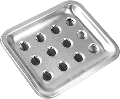 Obrázek produktu pro Mýdlenka z nerezové oceli 304 s dvojitým odtokem do koupelny, mýdlenka na éterické oleje